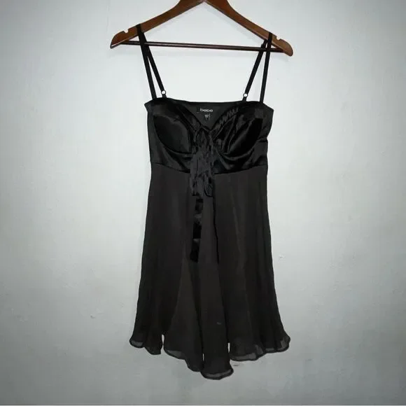 Bebe Black Cocktail Dress - Picture 2 of 9